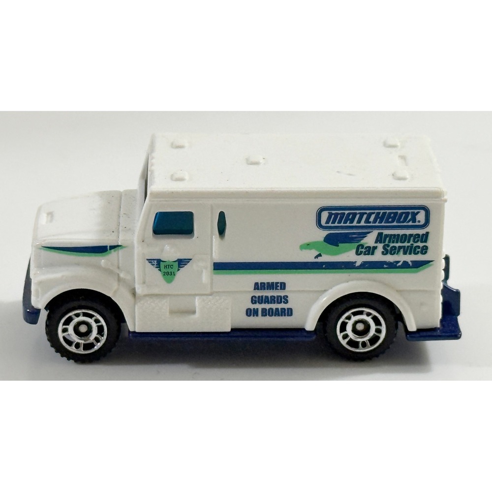 Matchbox Armored Car Kids 1:88 White International Armored Car Service 2013